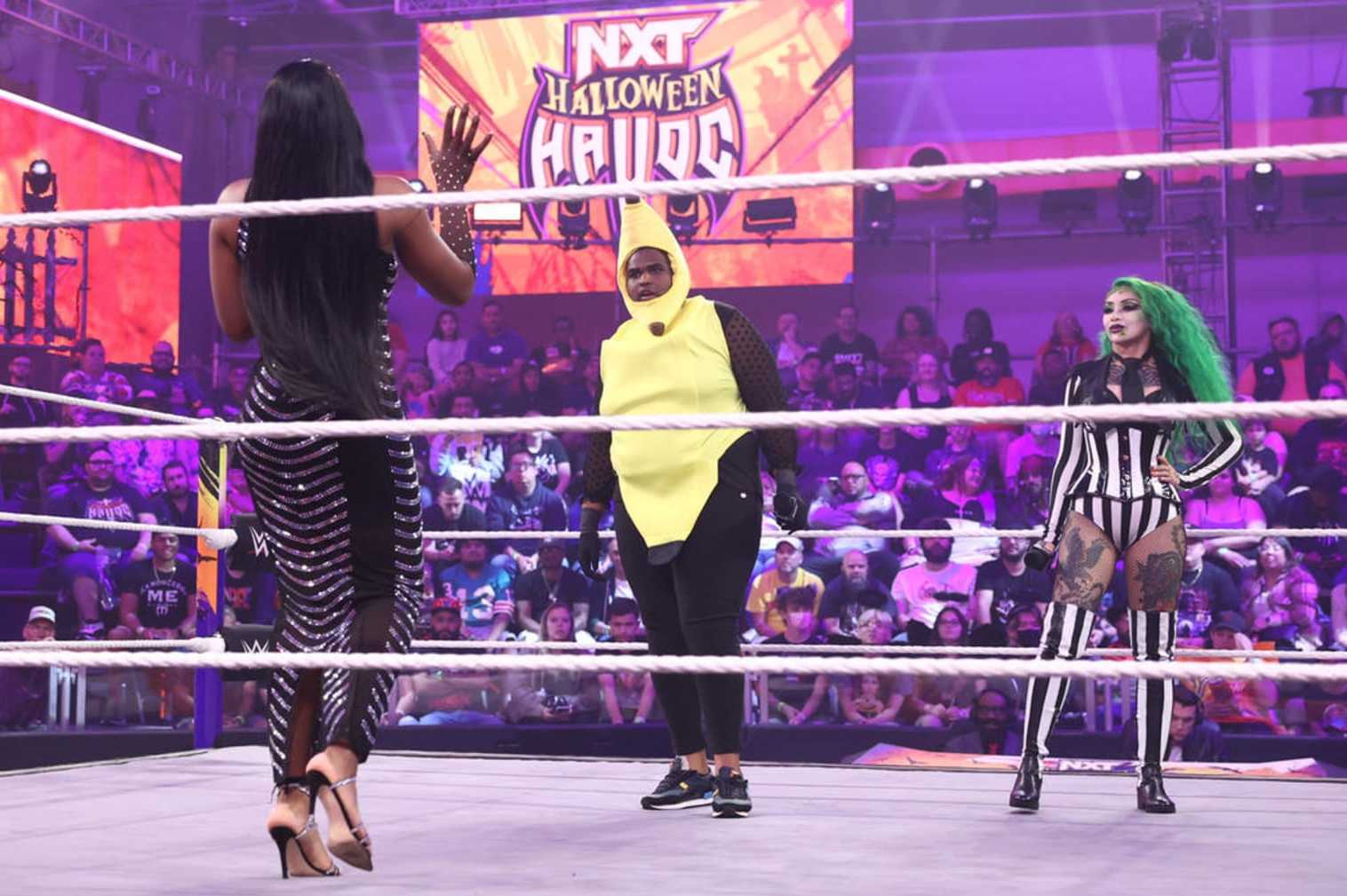 Lash Legend interrupted the hosts of Halloween Havoc.