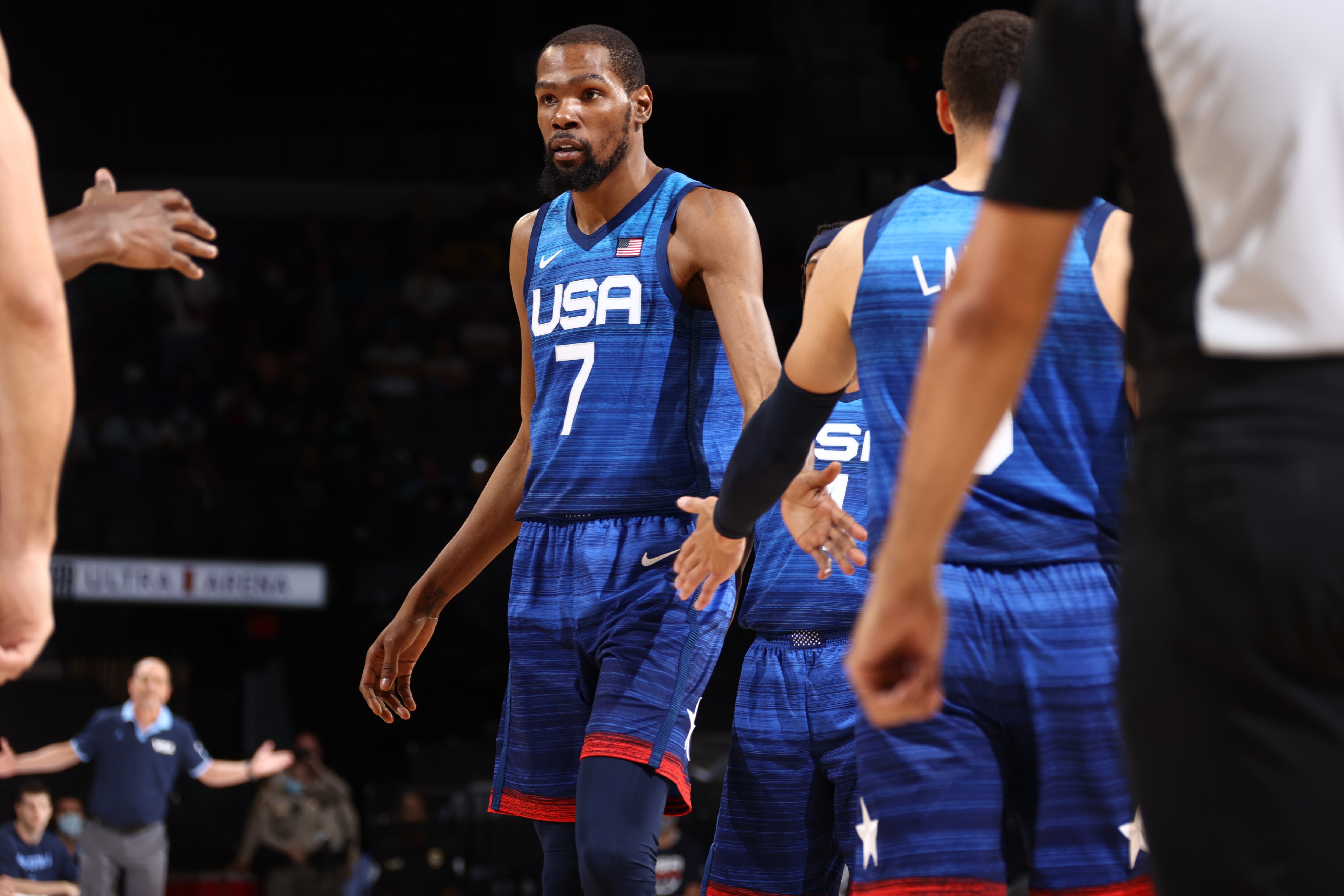 Kevin Durant Team Usa Earn 1st Olympic Exhibition Win With Victory Vs Argentina Bleacher Report Latest News Videos And Highlights