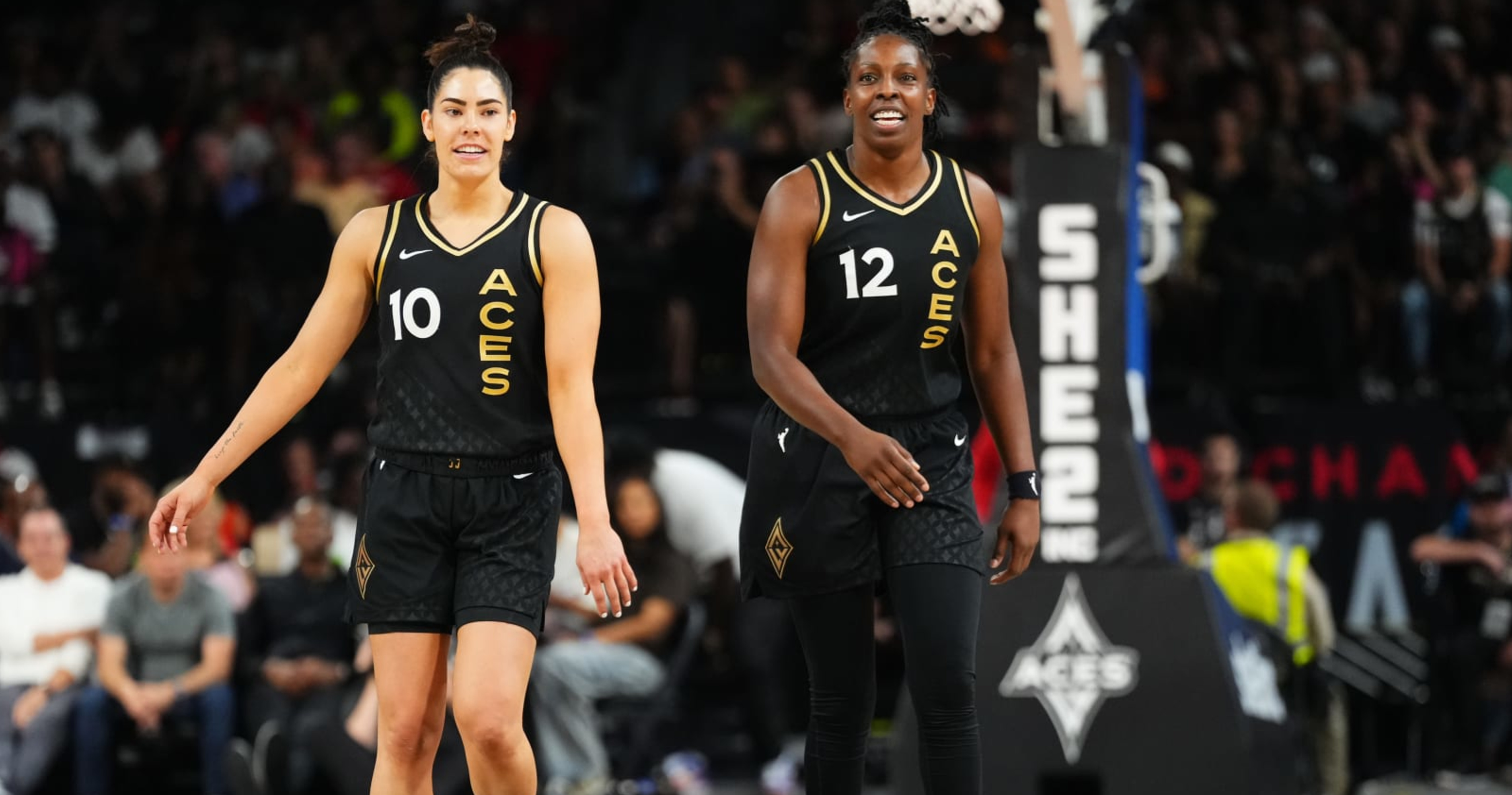 Aces' Kelsey Plum, Chelsea Gray Win 2023 WNBA AllStar Skills Challenge