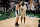 MILWAUKEE, WI - MAY 2: Blake Griffin #2 talks with James Harden #13 of the Brooklyn Nets during the game against the Milwaukee Bucks on May 2, 2021 at the Fiserv Forum Center in Milwaukee, Wisconsin. NOTE TO USER: User expressly acknowledges and agrees that, by downloading and or using this Photograph, user is consenting to the terms and conditions of the Getty Images License Agreement. Mandatory Copyright Notice: Copyright 2021 NBAE (Photo by Kamil Krzaczynski/NBAE via Getty Images).