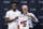 MIAMI, FLORIDA - SEPTEMBER 27:  Jimmy Butler #22 of the Miami Heat poses for a photo with president Pat Riley during his introductory press conference at American Airlines Arena on September 27, 2019 in Miami, Florida. NOTE TO USER: User expressly acknowledges and agrees that, by downloading and or using this photograph, User is consenting to the terms and conditions of the Getty Images License Agreement.  (Photo by Michael Reaves/Getty Images)
