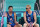 PARIS, FRANCE - AUGUST 02: Miles Evans and Chase Budinger of Team United States react on the bench after losing a Men's Preliminary Phase match to Team Spain on day seven of the Olympic Games Paris 2024 at Eiffel Tower Stadium on August 02, 2024 in Paris, France. (Photo by Elsa/Getty Images)
