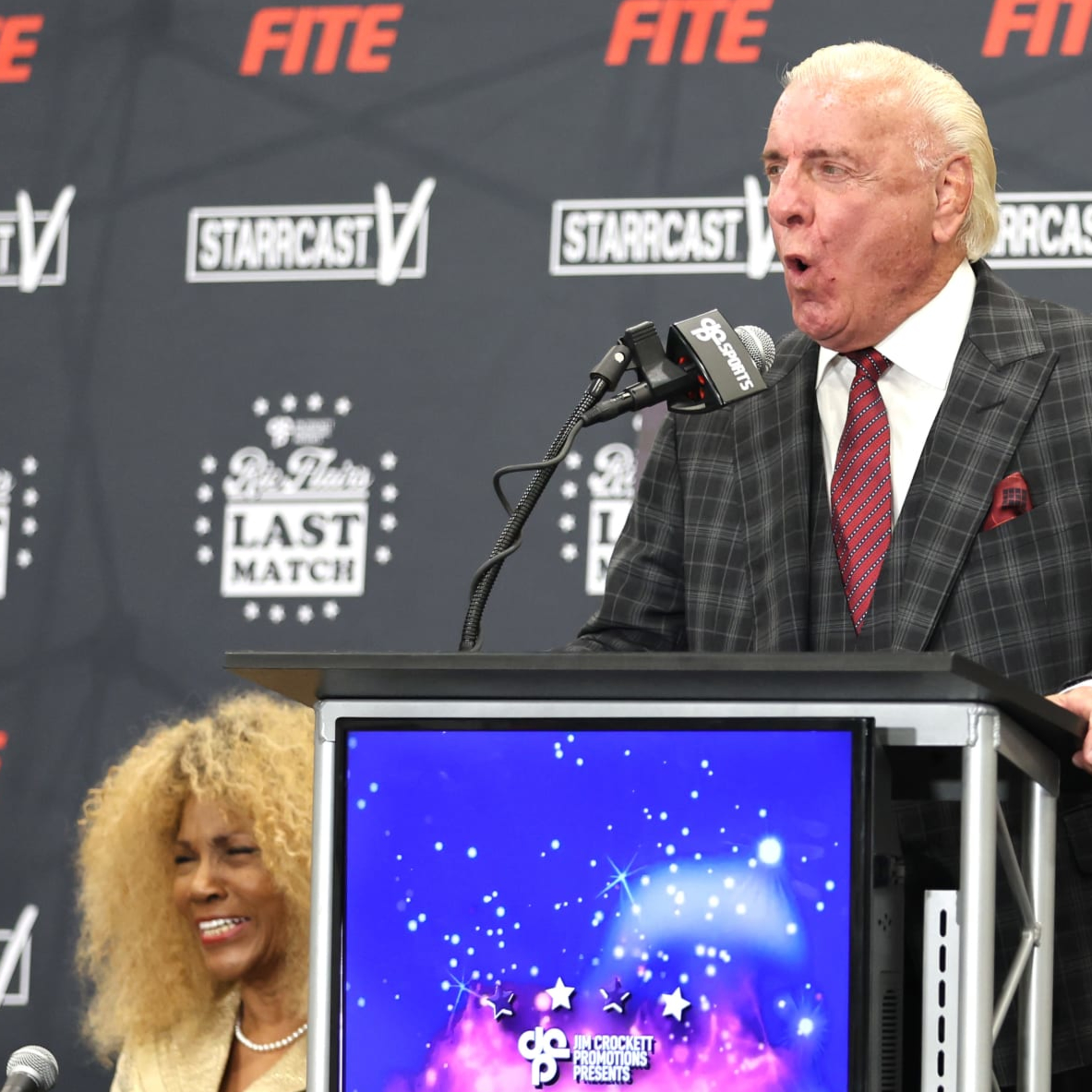 WWE Legend Ric Flair to Face Jeff Jarrett, Jay Lethal in Final Match