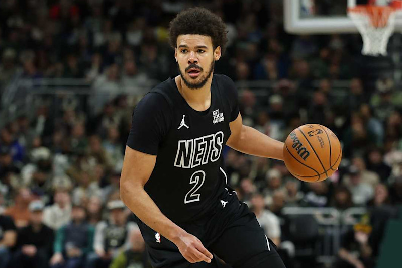MILWAUKEE, WISCONSIN - JANUARY 02: Cameron Johnson #2 of the Brooklyn Nets handles the ball during a game against the Milwaukee Bucks at Fiserv Forum on January 02, 2025 in Milwaukee, Wisconsin. The Nets defeated the Bucks 113-110. NOTE TO USER: User expressly acknowledges and agrees that, by downloading and or using this photograph, User is consenting to the terms and conditions of the Getty Images License Agreement. (Photo by Stacy Revere/Getty Images)
