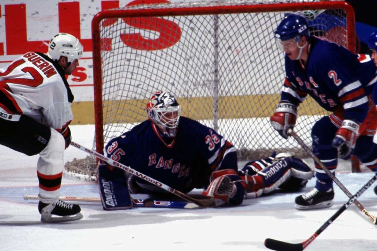 Bill Guerin, Mike Richter and Brian Leetch
