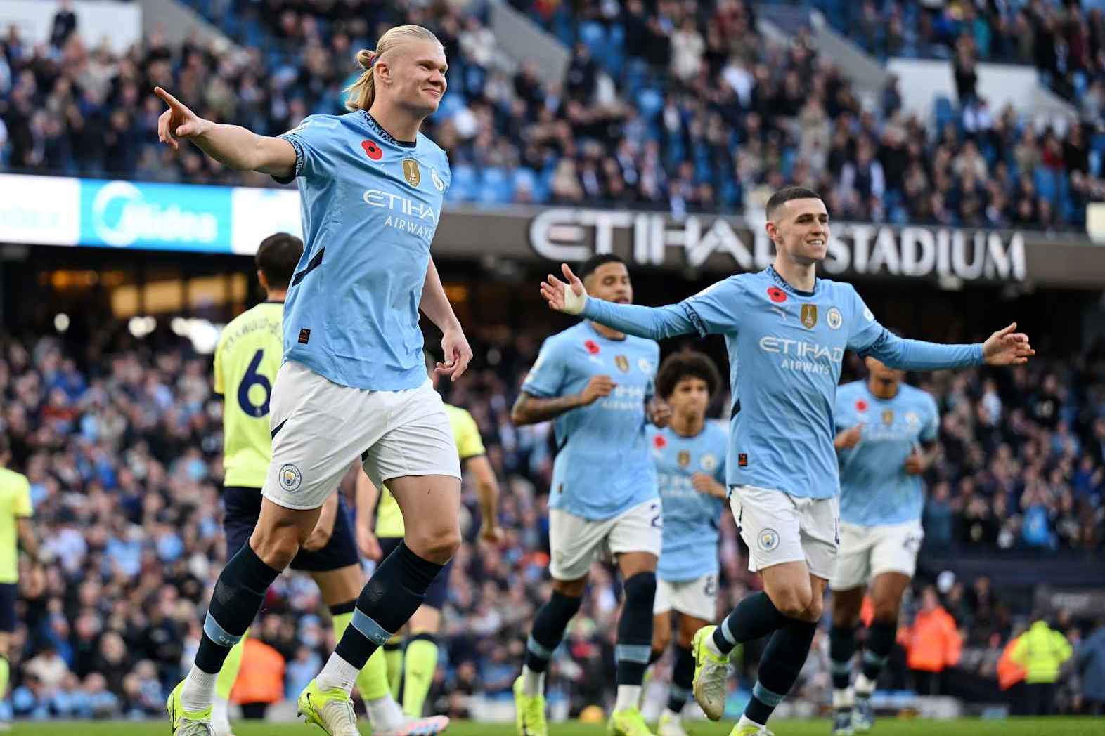 Erling Haaland and Phil Foden.
