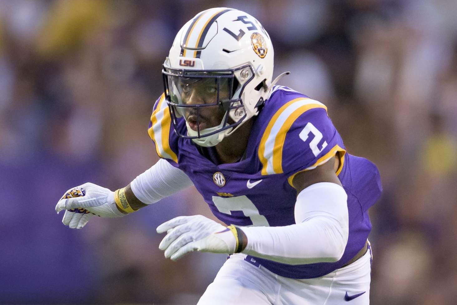 LSU cornerback Mekhi Garner runs the 40-yard dash at the 2023 NFL Scouting  Combine