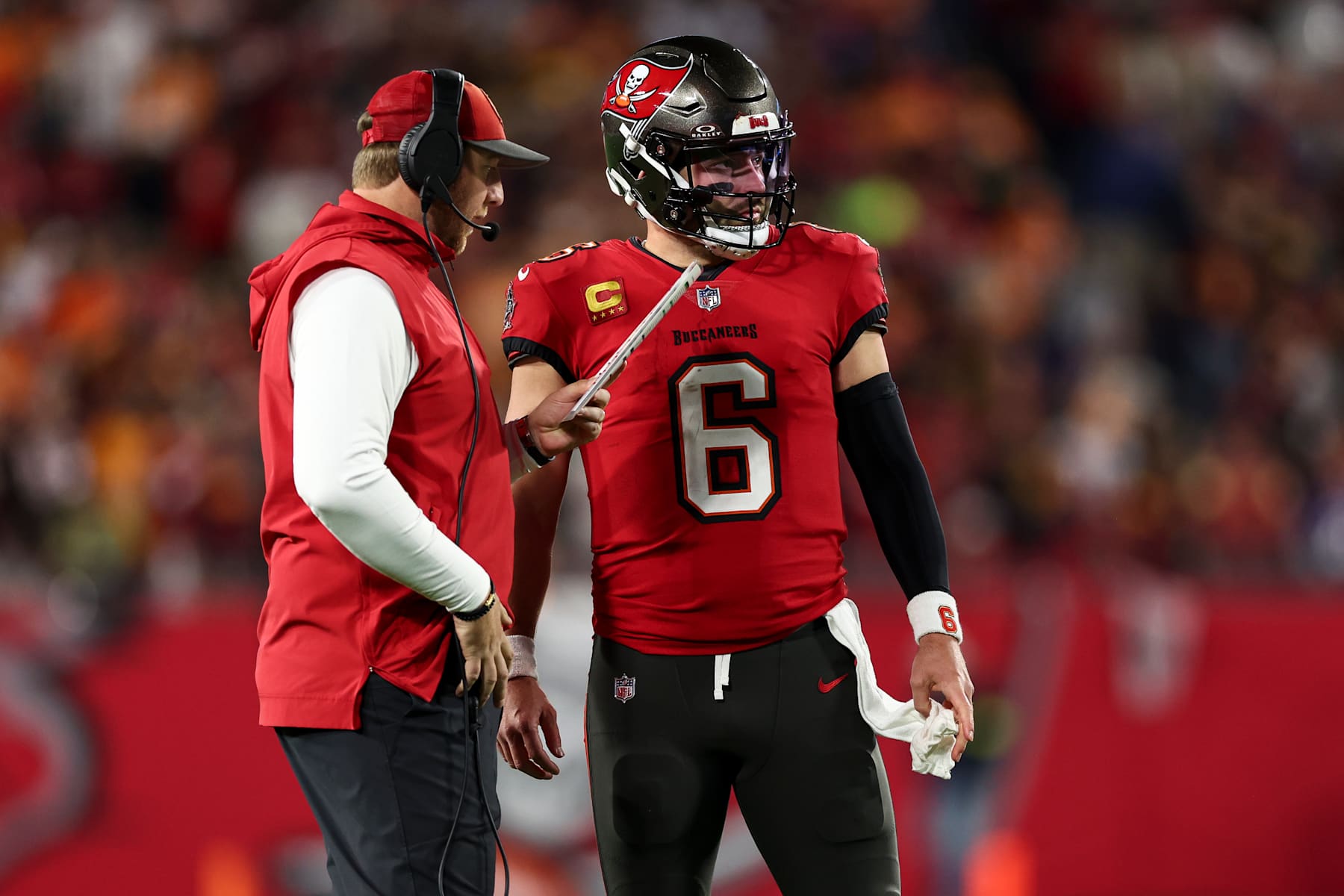 Baker Mayfield Reacts to Liam Coen Leaving Bucs for Jaguars: 'I Left Him on Read'