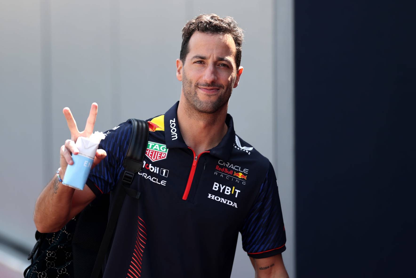 MONTE-CARLO, MONACO - MAY 26: Daniel Ricciardo of Australia and Oracle Red Bull Racing arrives in the Paddock prior to practice ahead of the F1 Grand Prix of Monaco at Circuit de Monaco on May 26, 2023 in Monte-Carlo, Monaco. (Photo by Ryan Pierse/Getty Images)