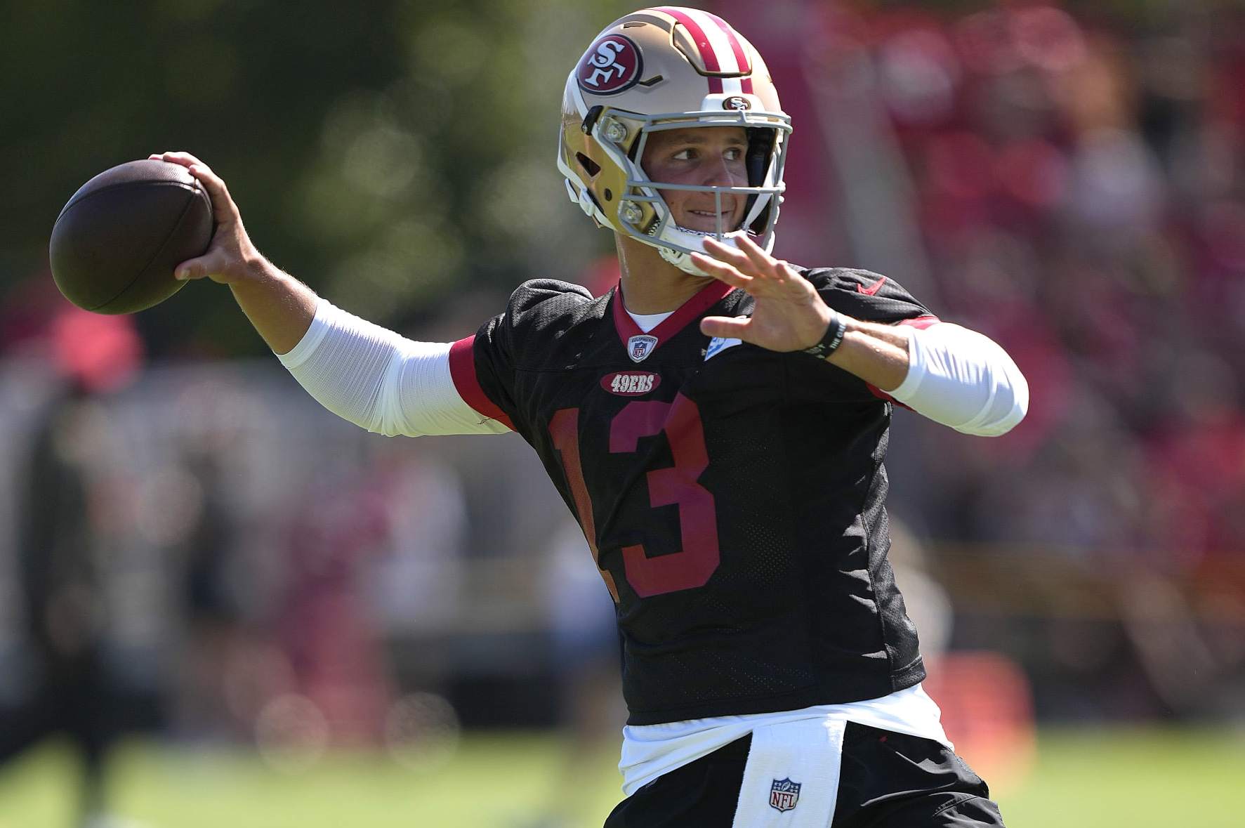 49ers head coach Kyle Shanahan says Brock Purdy, Trey Lance and