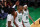 BOSTON, MASSACHUSETTS - JUNE 10: Robert Williams III #44, Al Horford #42 and Derrick White #9 react after a play in the second quarter against the Golden State Warriors during Game Four of the 2022 NBA Finals at TD Garden on June 10, 2022 in Boston, Massachusetts. NOTE TO USER: User expressly acknowledges and agrees that, by downloading and/or using this photograph, User is consenting to the terms and conditions of the Getty Images License Agreement. (Photo by Elsa/Getty Images)