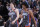 SACRAMENTO, CA - JANUARY 20: Josh Giddey #3, Jalen Williams #8, and Shai Gilgeous-Alexander #2 of the Oklahoma City Thunder walk to the bench during a timeout in a game against the Sacramento Kings on January 20, 2023 at Golden 1 Center in Sacramento, California. NOTE TO USER: User expressly acknowledges and agrees that, by downloading and or using this photograph, User is consenting to the terms and conditions of the Getty Images Agreement. Mandatory Copyright Notice: Copyright 2023 NBAE (Photo by Rocky Widner/NBAE via Getty Images)