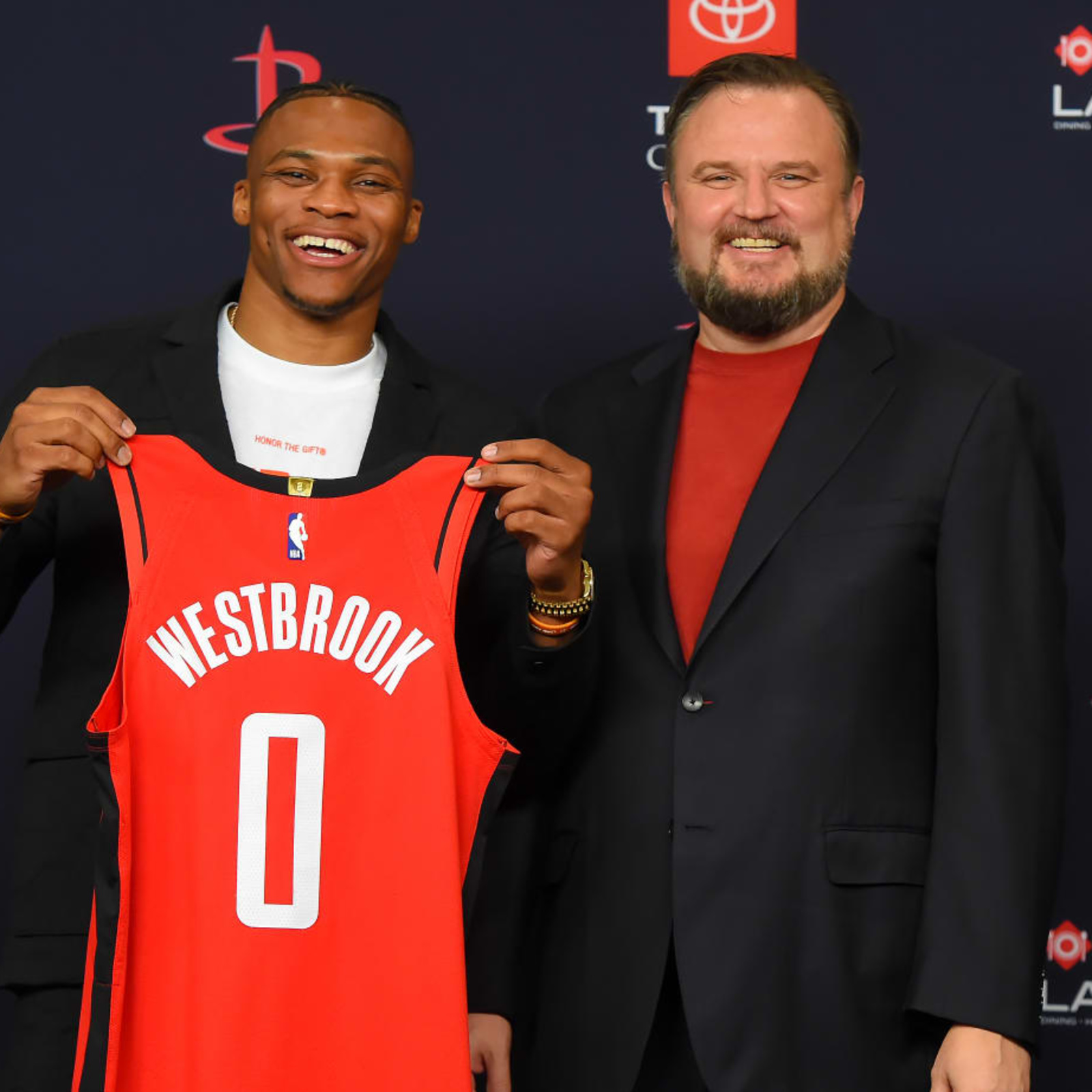 Russell Westbrook Washington Wizards 202121 Red Icon Jersey 2021 Trade in  2023