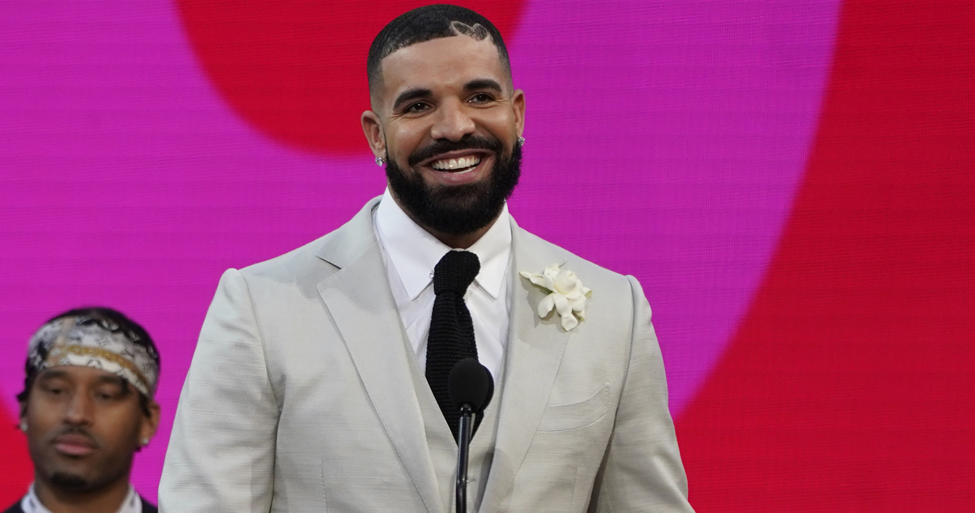 Aerial Pictures Show Drake Having Private Dinner at Dodger Stadium with