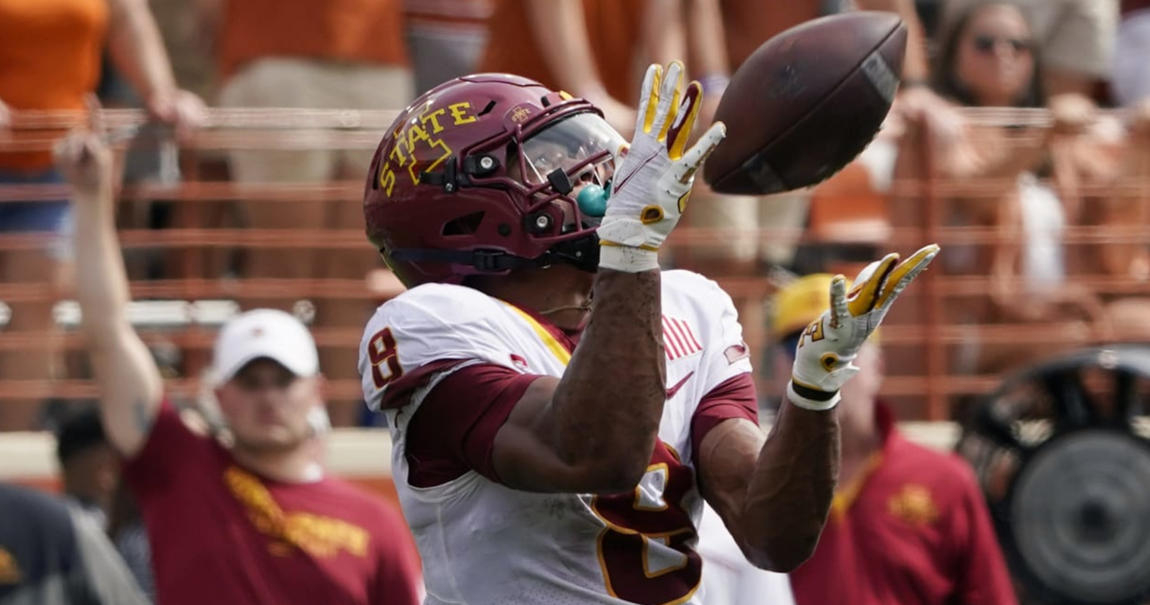 2023 NFL Draft Player Profiles: Iowa State WR Xavier Hutchinson - Steelers  Depot