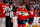 SUNRISE, FLORIDA - NOVEMBER 12: Sam Reinhart #13 of the Florida Panthers celebrates his goal with teammates during the second period against the New Jersey Devils at the Amerant Bank Arena on November 12, 2024 in Sunrise, Florida. (Photo by Eliot J. Schechter/NHLI via Getty Images)