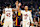 CLEVELAND, OHIO - NOVEMBER 27: Donovan Mitchell #45 celebrates with Darius Garland #10 of the Cleveland Cavaliers during the first half against the Atlanta Hawks at Rocket Mortgage Fieldhouse on November 27, 2024 in Cleveland, Ohio. NOTE TO USER: User expressly acknowledges and agrees that, by downloading and or using this photograph, User is consenting to the terms and conditions of the Getty Images License Agreement. (Photo by Jason Miller/Getty Images)