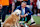 FAYETTEVILLE, AR - OCTOBER 05:  Football analyst, Kirk Herbstreit, with his dog, Ben, before the college football game between the Tennessee Volunteers and Arkansas Razorbacks on October 5, 2024, at Donald W. Reynolds Razorback Stadium in Fayetteville, Arkansas. (Photo by Andy Altenburger/Icon Sportswire via Getty Images)