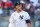 NEW YORK, NEW YORK - OCTOBER 14: Aaron Judge #99 of the New York Yankees reacts after striking out during the fifth inning against the Cleveland Guardians in game two of the American League Division Series at Yankee Stadium on October 14, 2022 in New York, New York. (Photo by Elsa/Getty Images)