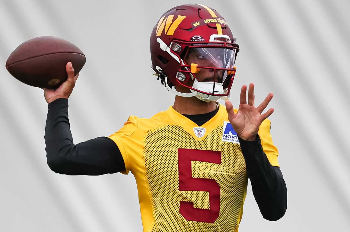 Washington Commanders rookie quarterback Jayden Daniels
