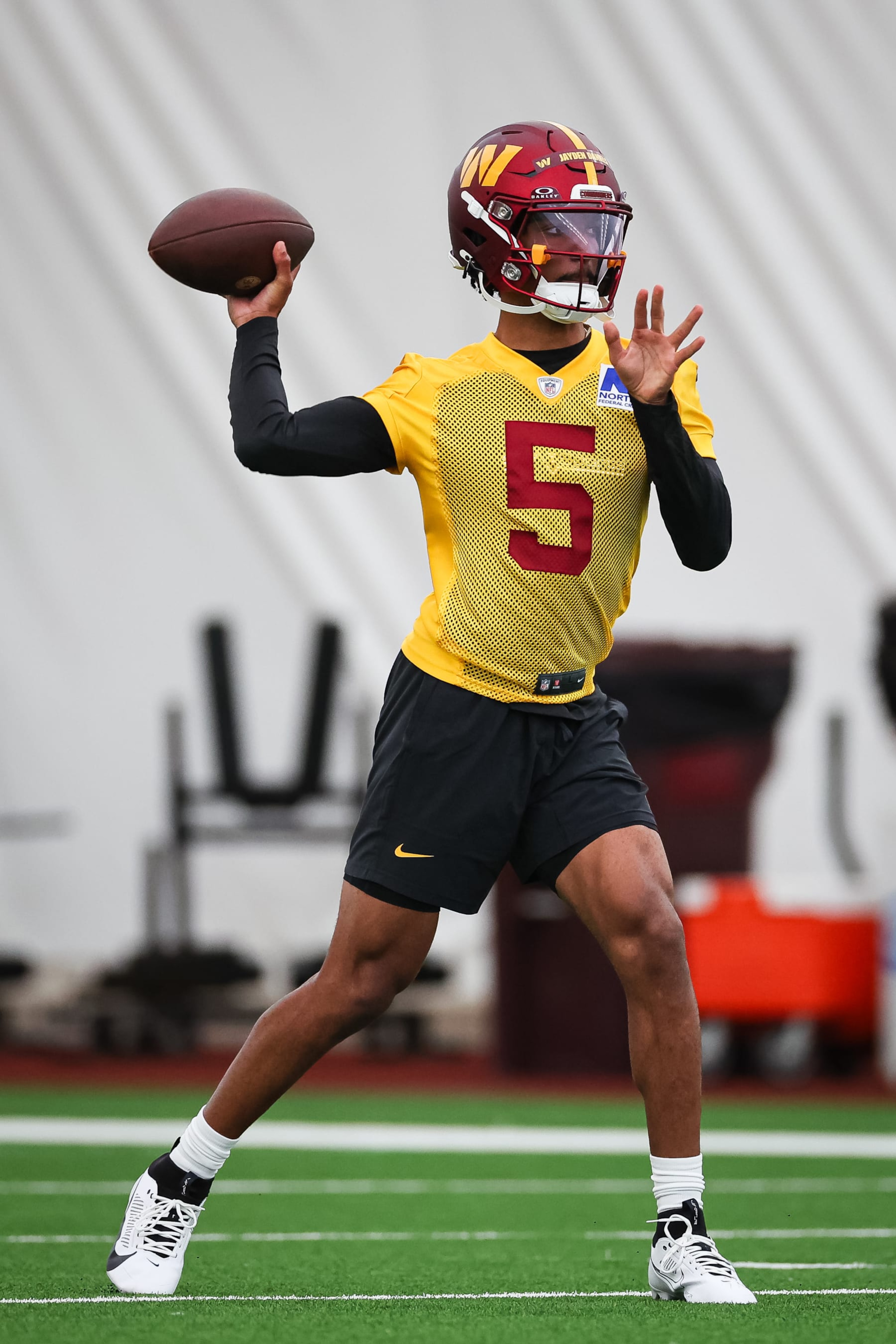 Washington Commanders rookie quarterback Jayden Daniels