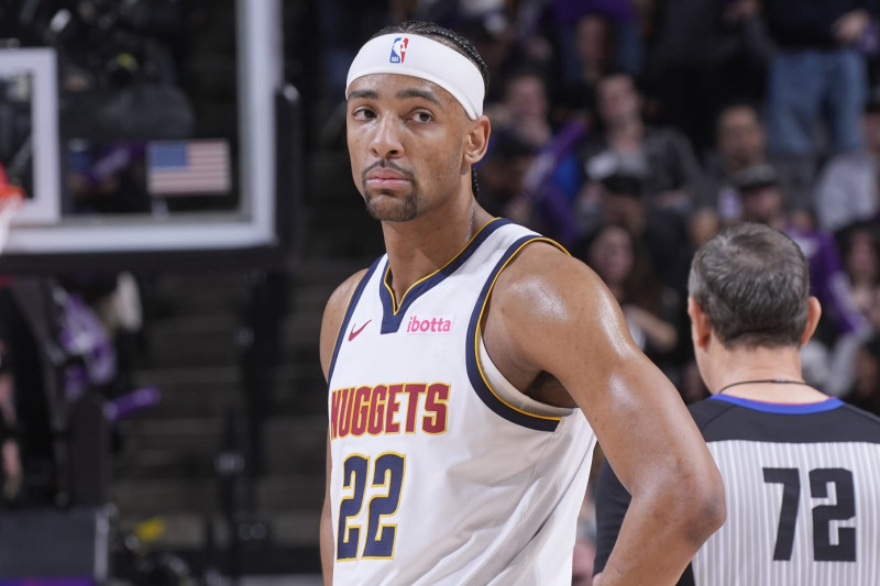 SACRAMENTO, CA - FEBRUARY 9: Zeke Nnaji #22 of the Denver Nuggets looks on during the game against the Sacramento Kings on February 9, 2024 at Golden 1 Center in Sacramento, California. NOTE TO USER: User expressly acknowledges and agrees that, by downloading and or using this photograph, User is consenting to the terms and conditions of the Getty Images Agreement. Mandatory Copyright Notice: Copyright 2024 NBAE (Photo by Rocky Widner/NBAE via Getty Images)