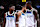 TORONTO, CANADA - NOVEMBER 21: Anthony Edwards #5 and Julius Randle #30 of the Minnesota Timberwolves talk during the game against the Toronto Raptors on November 21, 2024 at the Scotiabank Arena in Toronto, Ontario, Canada. NOTE TO USER: User expressly acknowledges and agrees that, by downloading and or using this Photograph, user is consenting to the terms and conditions of the Getty Images License Agreement. Mandatory Copyright Notice: Copyright 2024 NBAE (Photo by Vaughn Ridley/NBAE via Getty Images)