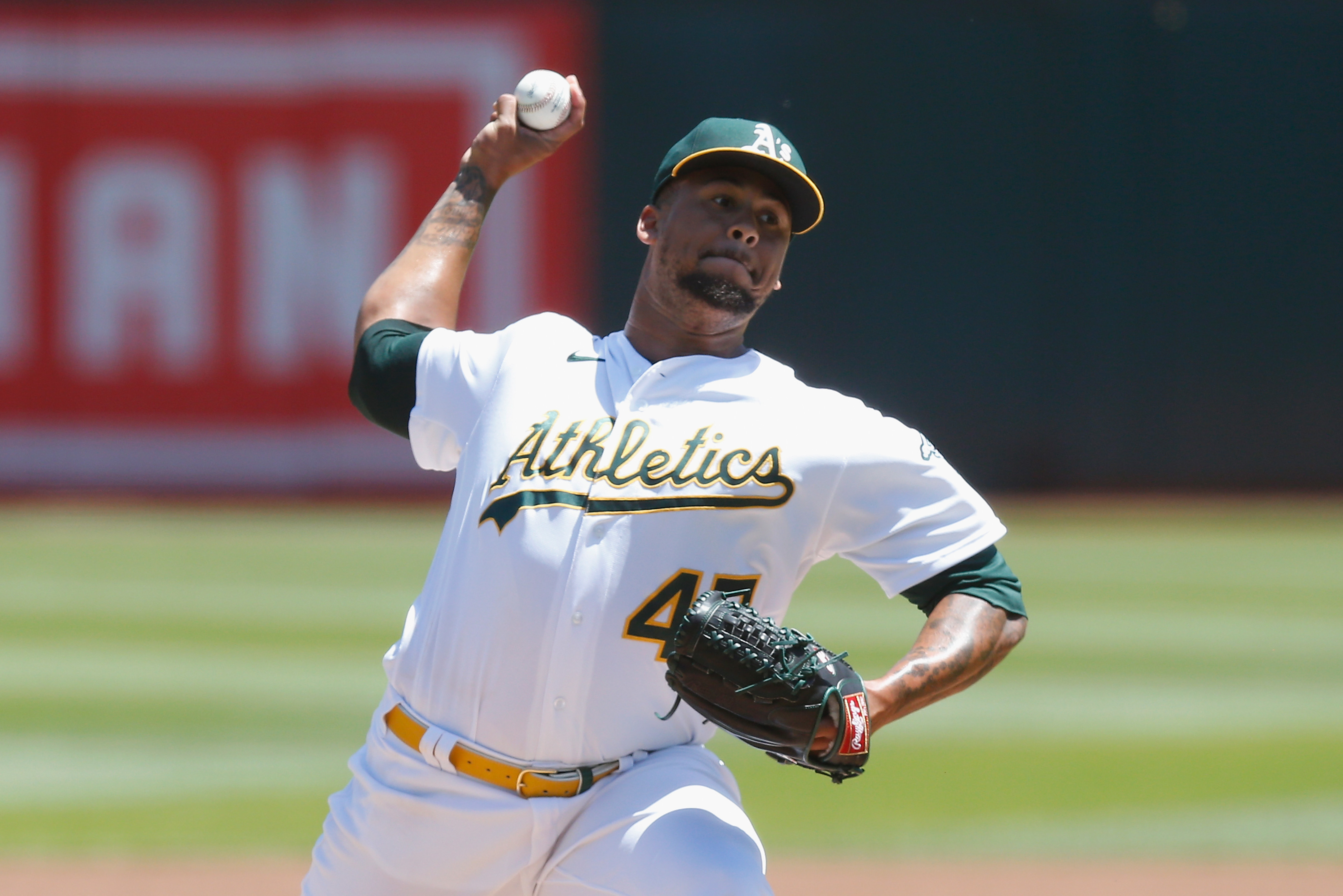 Frankie Montas, Lou Trivino Traded to Yankees from Athletics for