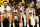 SAN FRANCISCO, CALIFORNIA - JUNE 02: (L to R) Kevon Looney #5, Klay Thompson #11, Andrew Wiggins #22, Jordan Poole #3, and Stephen Curry #30 of the Golden State Warriors look on from the bench during the fourth quarter against the Boston Celtics in Game One of the 2022 NBA Finals at Chase Center on June 02, 2022 in San Francisco, California. NOTE TO USER: User expressly acknowledges and agrees that, by downloading and/or using this photograph, User is consenting to the terms and conditions of the Getty Images License Agreement. (Photo by Ezra Shaw/Getty Images)