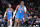 NEW ORLEANS, LA - APRIL 29: Jalen Williams #8 of the Oklahoma City Thunder celebrates during the game against the New Orleans Pelicans during Round 1 Game 4 of the 2024 NBA Playoffs on April 29, 2024 at the Smoothie King Center in New Orleans, Louisiana. NOTE TO USER: User expressly acknowledges and agrees that, by downloading and or using this Photograph, user is consenting to the terms and conditions of the Getty Images License Agreement. Mandatory Copyright Notice: Copyright 2024 NBAE (Photo by Jeff Haynes/NBAE via Getty Images)