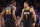 PHOENIX, ARIZONA - MAY 05: Devin Booker #1 and Kevin Durant #35 of the Phoenix Suns celebrate during Game Three of the NBA Western Conference Semifinals at Footprint Center on May 05, 2023 in Phoenix, Arizona.  The Suns defeated the Nuggets 121-114. NOTE TO USER: User expressly acknowledges and agrees that, by downloading and or using this photograph, User is consenting to the terms and conditions of the Getty Images License Agreement.  (Photo by Christian Petersen/Getty Images)