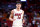 MIAMI, FLORIDA - OCTOBER 10: Tyler Herro #14 of the Miami Heat looks on during the first quarter of a preseason game against the Charlotte Hornets at Kaseya Center on October 10, 2023 in Miami, Florida. NOTE TO USER: User expressly acknowledges and agrees that, by downloading and or using this photograph, User is consenting to the terms and conditions of the Getty Images License Agreement. (Photo by Megan Briggs/Getty Images)