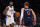 NEW YORK, NEW YORK - NOVEMBER 6: Paul George #13 of the LA Clippers in action against Donte DiVincenzo #0 of the New York Knicks during a game at Madison Square Garden on November 6, 2023 in New York City. The Knicks defeated the Clippers 111-97. NOTE TO USER: User expressly acknowledges and agrees that, by downloading and or using this photograph, User is consenting to the terms and conditions of the Getty Images License Agreement. (Photo by Rich Schultz/Getty Images)