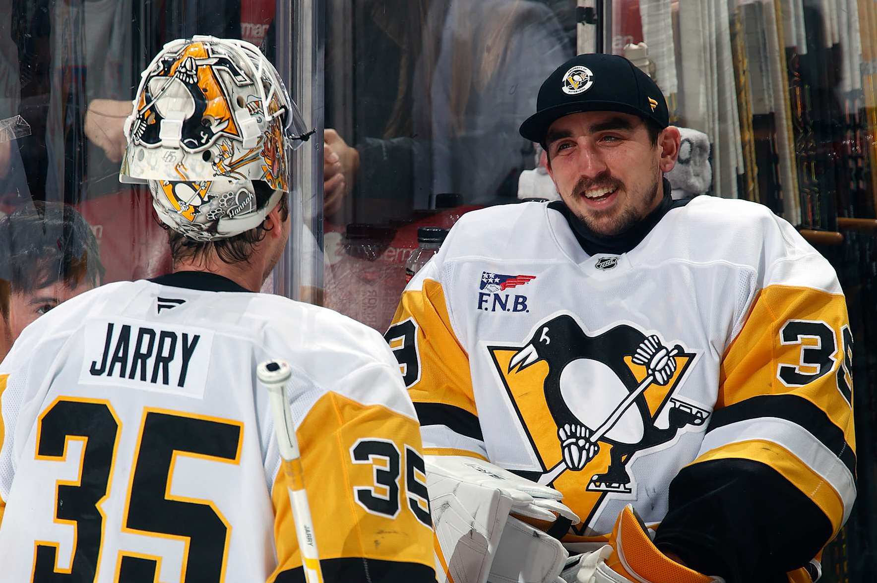 Tristan Jarry and Alex Nedeljkovic.