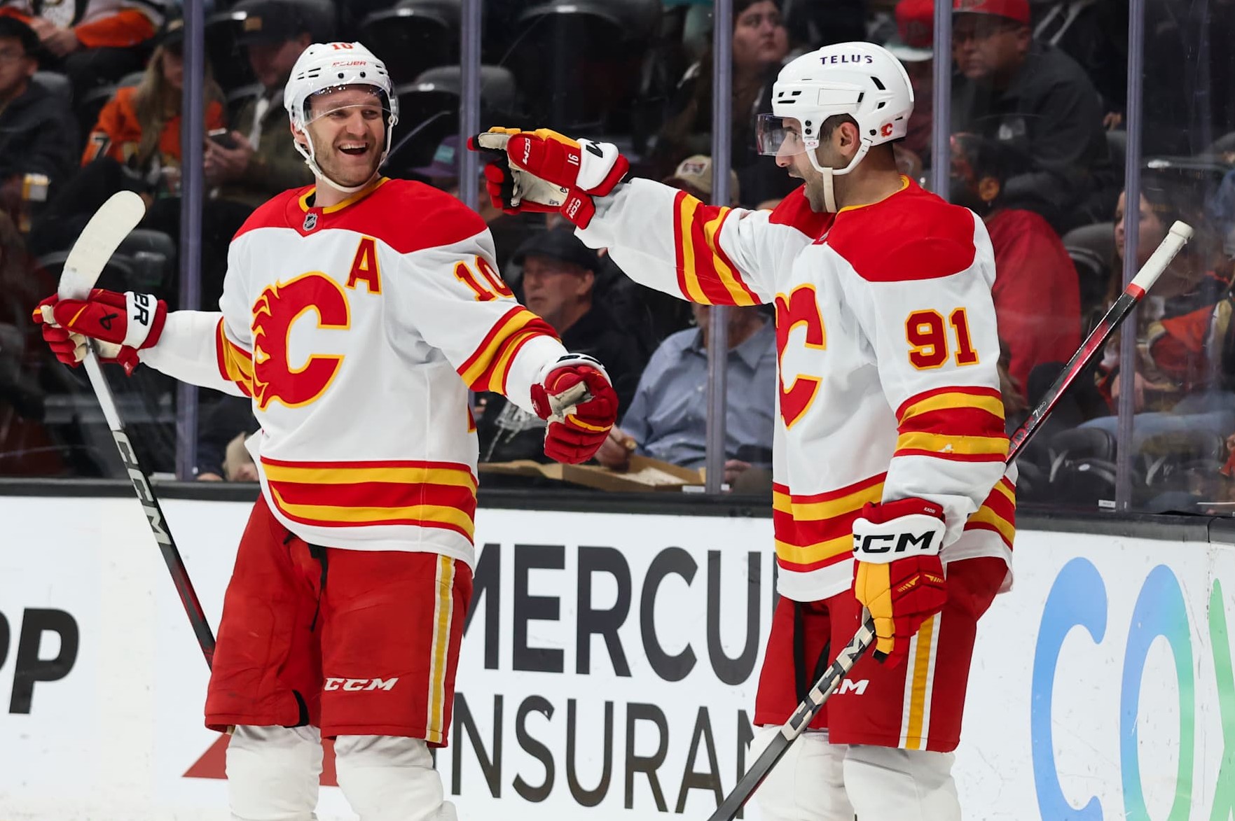 Jonathan Huberdeau and Nazem Kadri.
