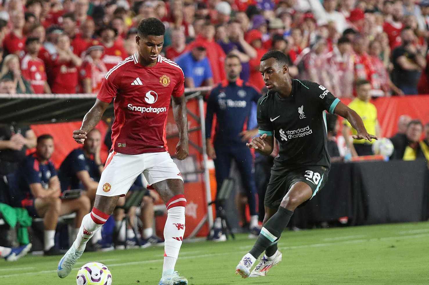 Marcus Rashford and Ryan Gravenberch.