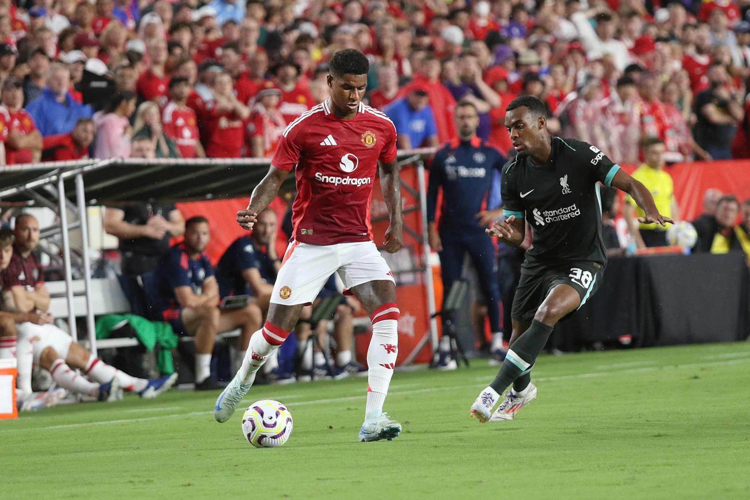 Marcus Rashford and Ryan Gravenberch. 