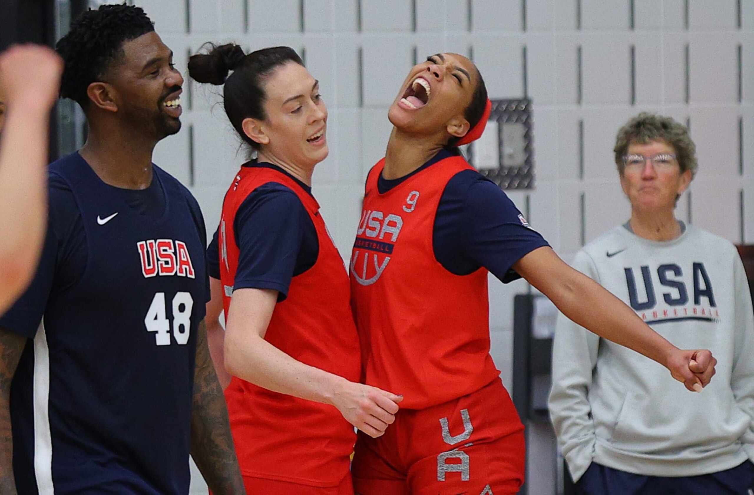 Breanna Stewart and A'ja Wilson Breanna Stewart and A'ja Wilson