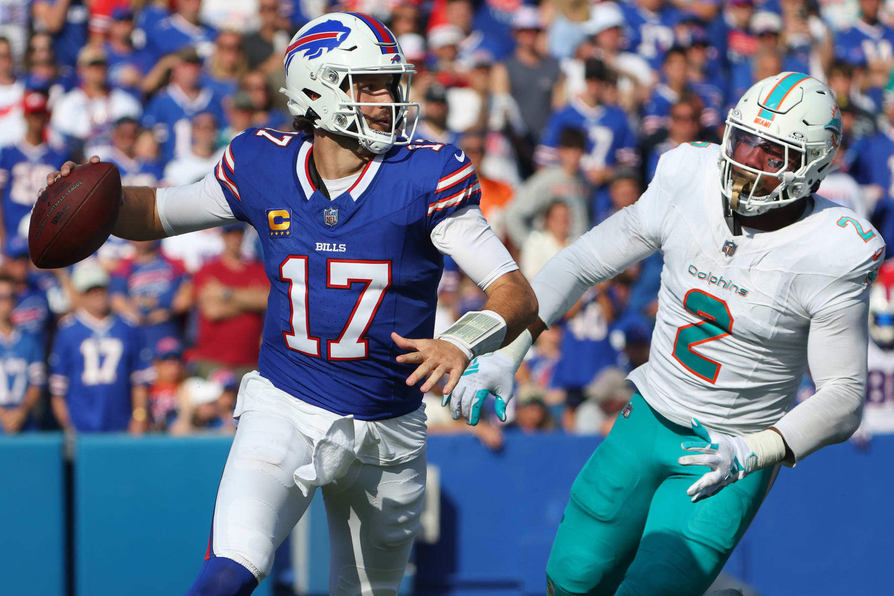 Bills Remind Dolphins Who Runs East, Wilson and Fields Fumble Away Wins,  49ers and Eagles 4-0 