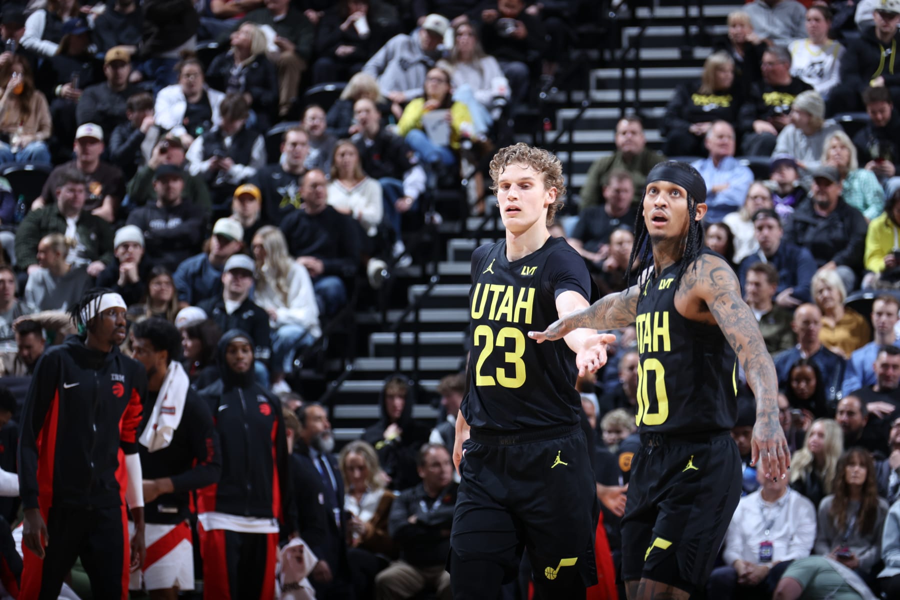 Lauri Markkanen and Jordan Clarkson