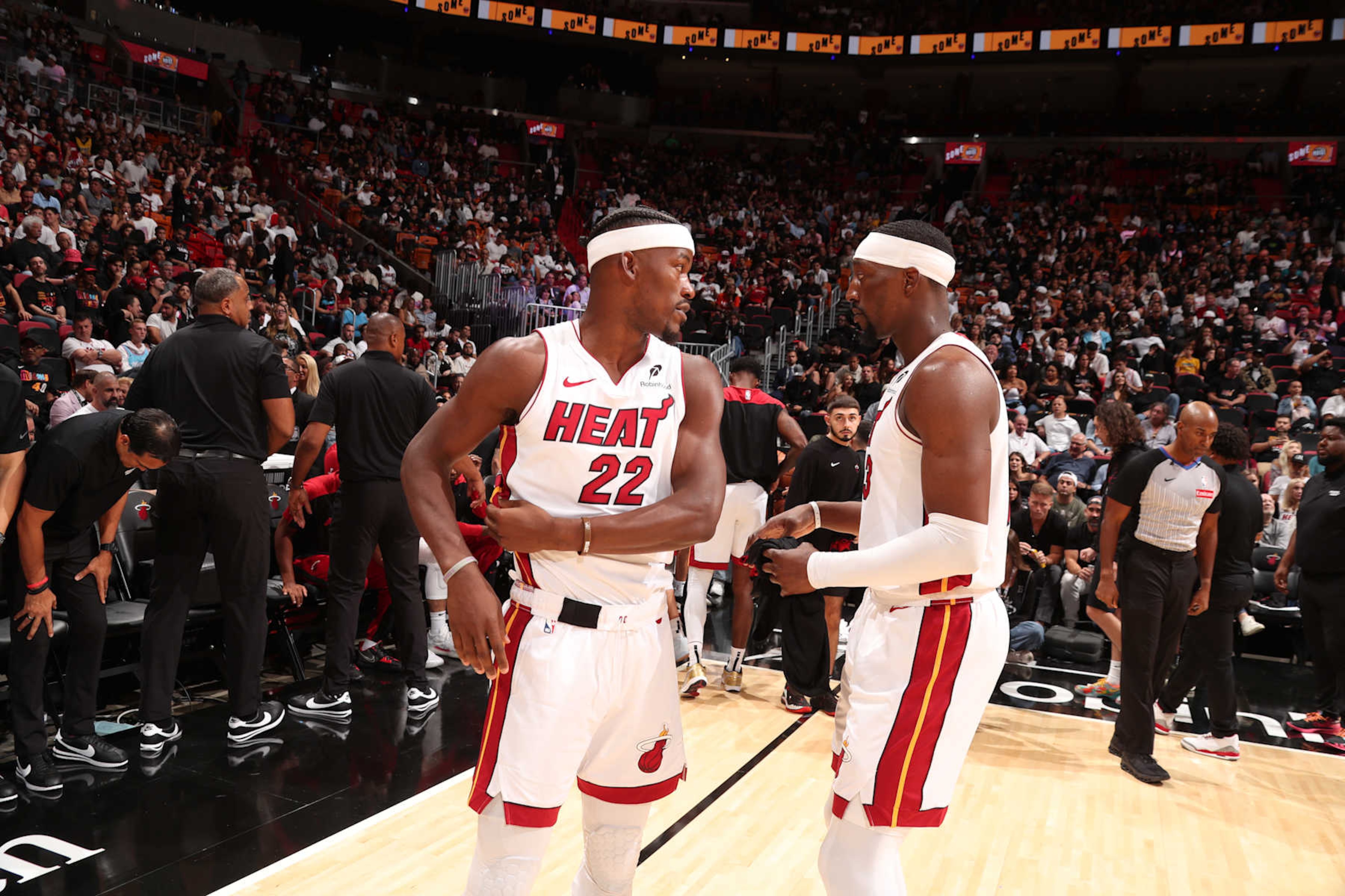Jimmy Butler and Bam Adebayo Jimmy Butler and Bam Adebayo