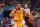SAN FRANCISCO, CA - APRIL 7: Talen Horton-Tucker #5 of the Los Angeles Lakers drives to the basket during the game against the Golden State Warriors on April 7, 2022 at Chase Center in San Francisco, California. NOTE TO USER: User expressly acknowledges and agrees that, by downloading and or using this photograph, user is consenting to the terms and conditions of Getty Images License Agreement. Mandatory Copyright Notice: Copyright 2022 NBAE (Photo by Jed Jacobsohn/NBAE via Getty Images)