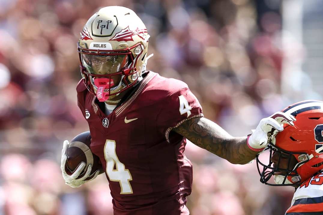 Keon Coleman of the Florida State Seminoles