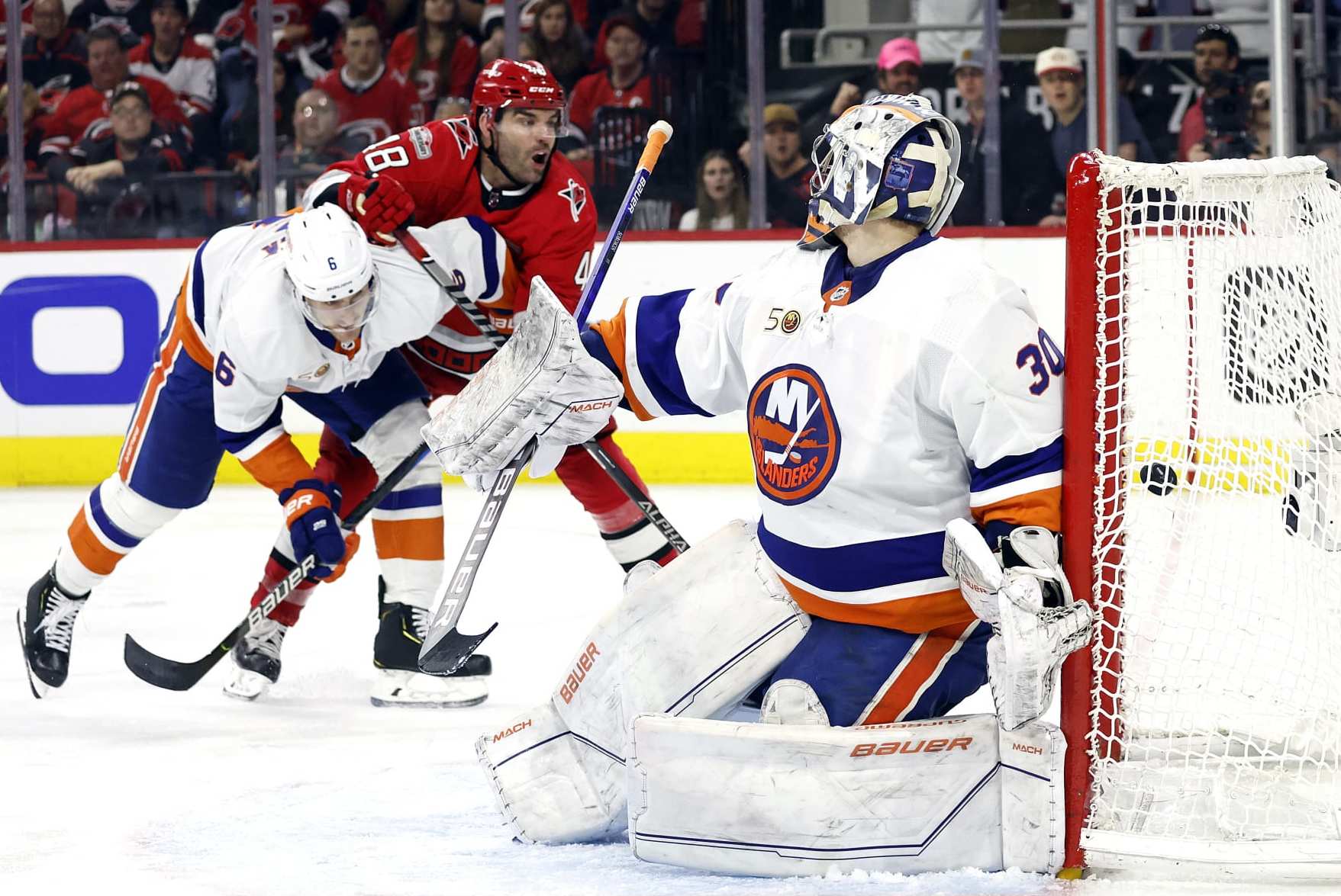 Hughes has first NHL hat trick, Devils beat Capitals 5-1 - ABC7 New York