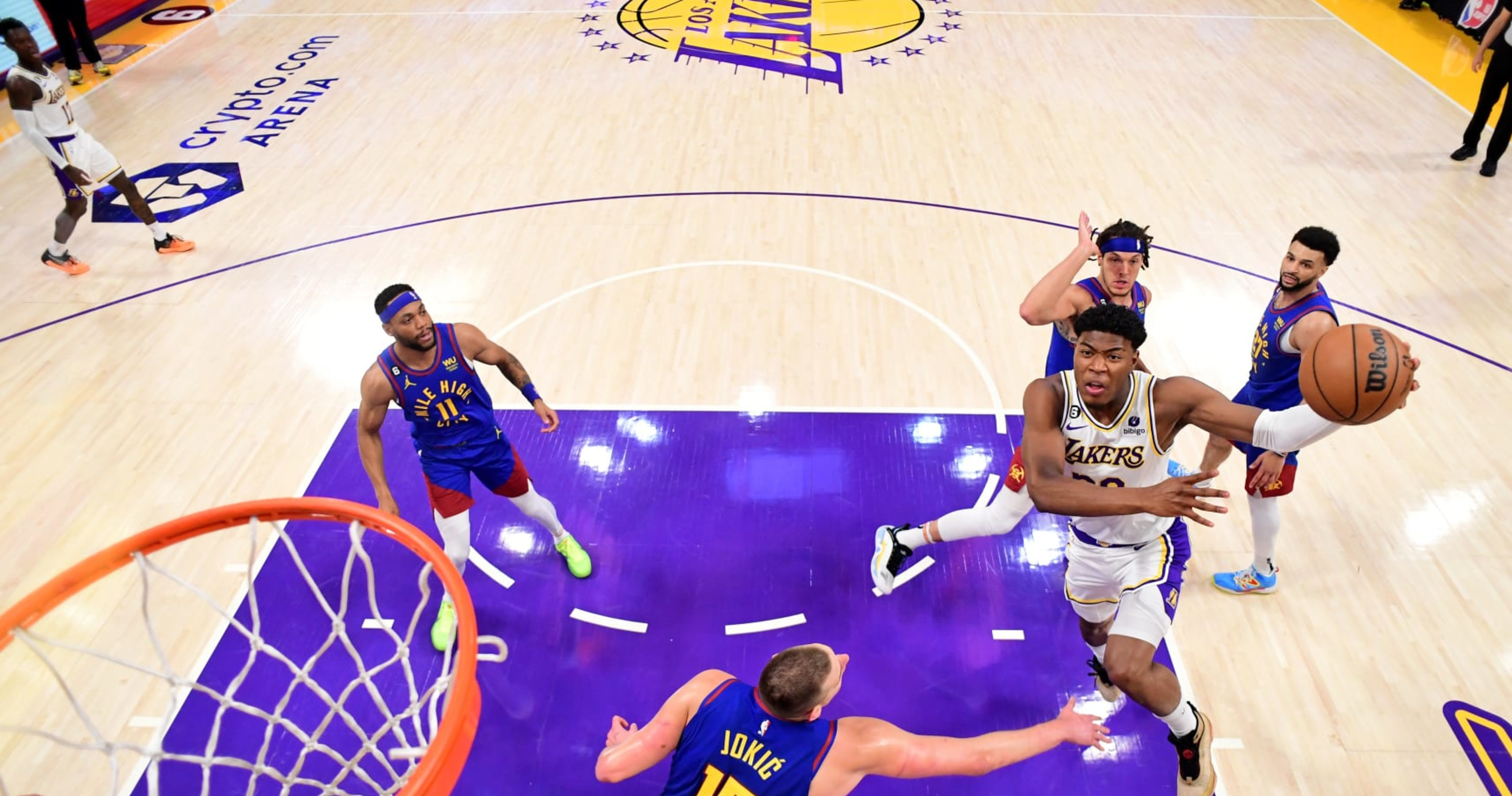 ClutchPoints on X: The Lakers official account tweeted out the wrong  starting lineup 😬 D'Angelo Russell and Jarred Vanderbilt have been  replaced by Dennis Schroder and Rui Hachimura for tonight's Game 4.