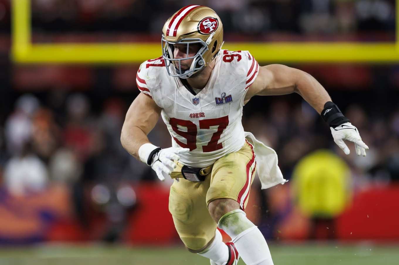 San Francisco 49ers defensive end Nick Bosa