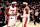MIAMI, FL - OCTOBER 23: Jimmy Butler #22 and Bam Adebayo #13 of the Miami Heat speak during the game against the Orlando Magic on October 23, 2024 at Kaseya Center in Miami, Florida. NOTE TO USER: User expressly acknowledges and agrees that, by downloading and or using this Photograph, user is consenting to the terms and conditions of the Getty Images License Agreement. Mandatory Copyright Notice: Copyright 2024 NBAE (Photo by Issac Baldizon/NBAE via Getty Images)