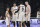 BELGRADE, SERBIA - JULY 21: (L-R) Yuki Togashi, Yuta Watanabe, Rui Hachimura and Josh Hawkinson of Japan during the International Friendly basketball match between Serbia and Japan at Belgrade Arena on July 21, 2024 in Belgrade, Serbia. (Photo by Srdjan Stevanovic/Getty Images)