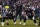 PHILADELPHIA, PA - NOVEMBER 27: Jason Kelce #62, Landon Dickerson #69, and Jalen Hurts #1 of the Philadelphia Eagles look on against the Green Bay Packers at Lincoln Financial Field on November 27, 2022 in Philadelphia, Pennsylvania. (Photo by Mitchell Leff/Getty Images)
