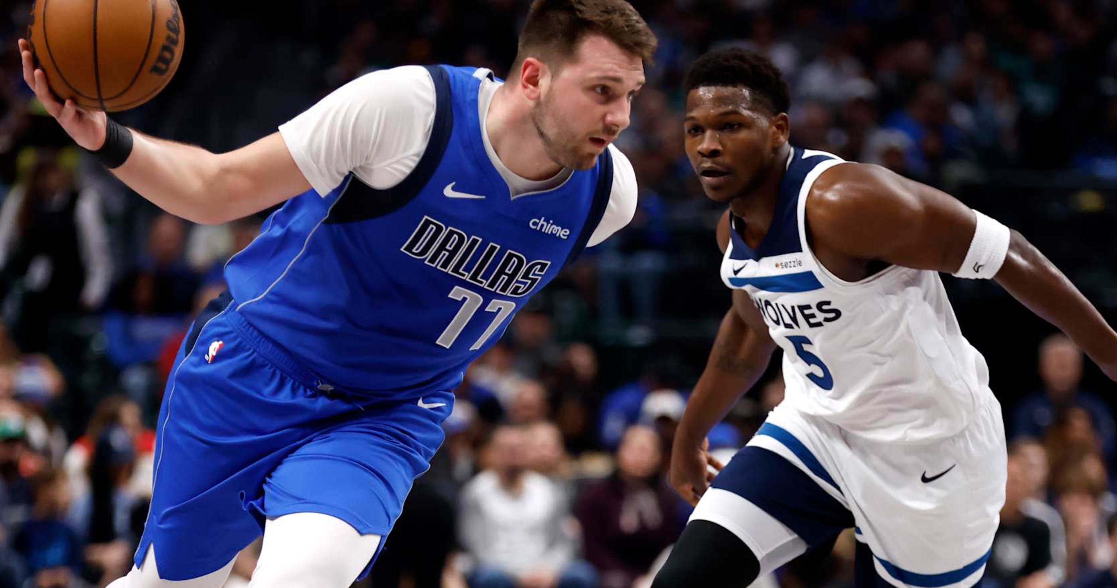 Luka Don i s Calf Injury Worries NBA Fans as Anthony Edwards T Wolves Beat Mavs News Scores Highlights Stats and Rumors Bleacher Report